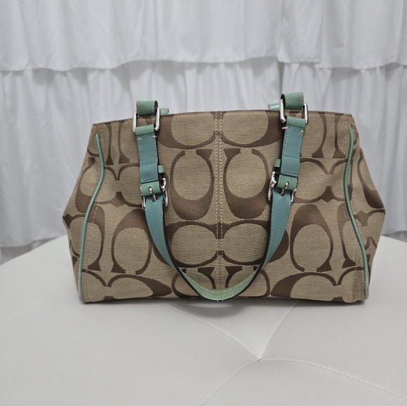 Coach Signature Purse - Picture 3 of 12